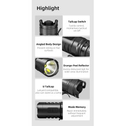 Klarus Compact Light XT1C PRO- 1.000 lumens