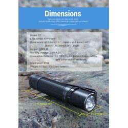 Klarus E2 - 1.600 lumens